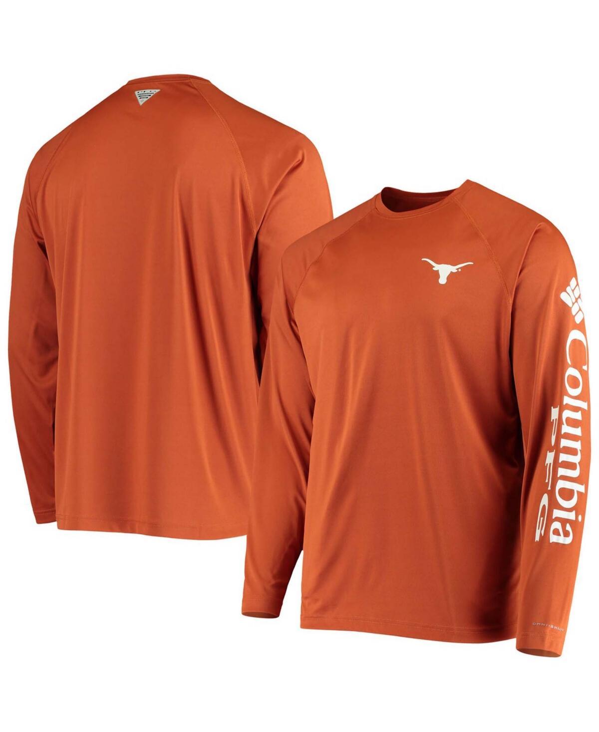 Mens Pfg Burnt Orange Texas Longhorns Terminal Tackle Omni-Shade Long Sleeve T-shirt Product Image