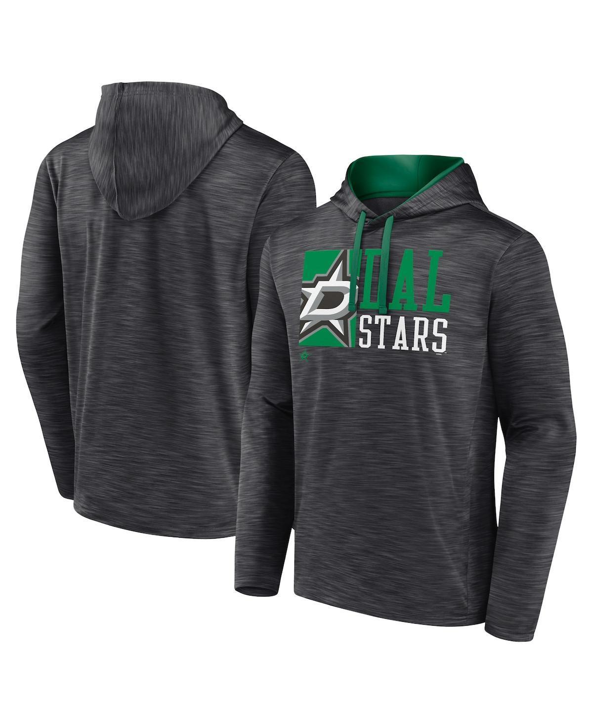 Mens Fanatics Charcoal Dallas Stars Never Quit Pullover Hoodie Product Image