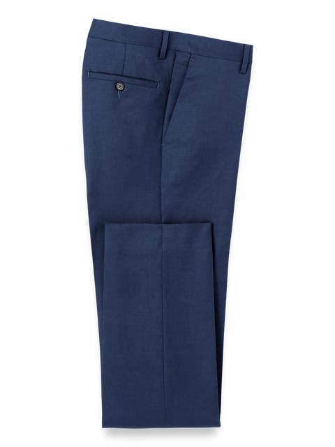 Wool Gabardine Pants - Bright Navy Product Image