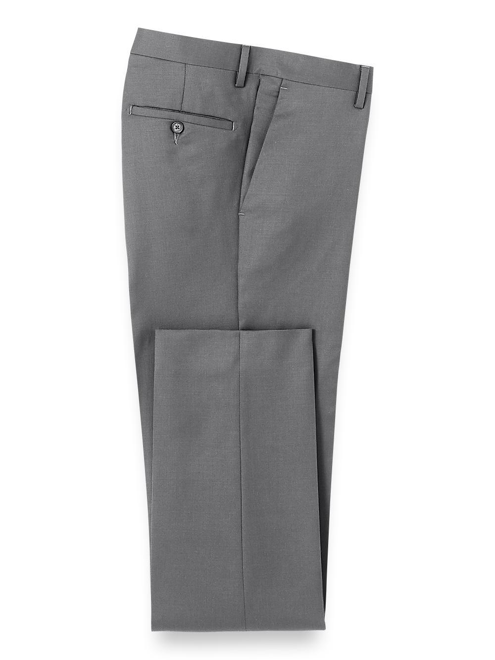 Wool Gabardine Pleated Pants Product Image