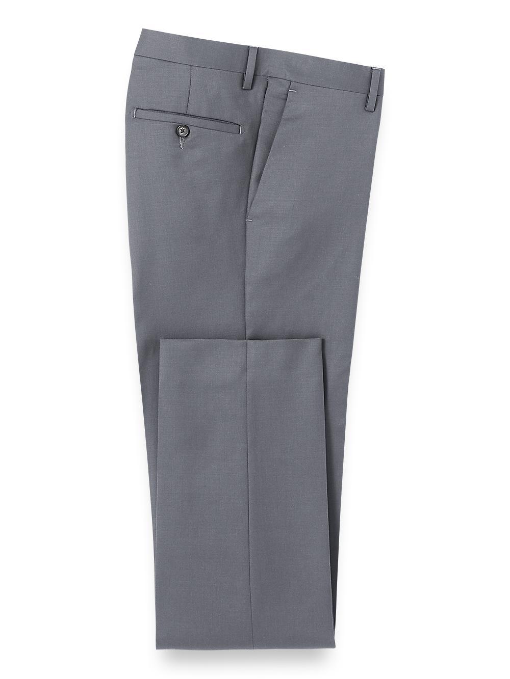 Wool Gabardine Pants - Bright Navy Product Image