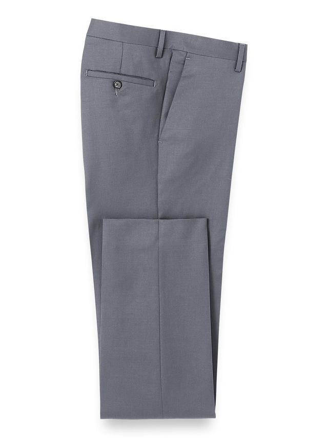 Wool Gabardine Flat Front Pants Product Image