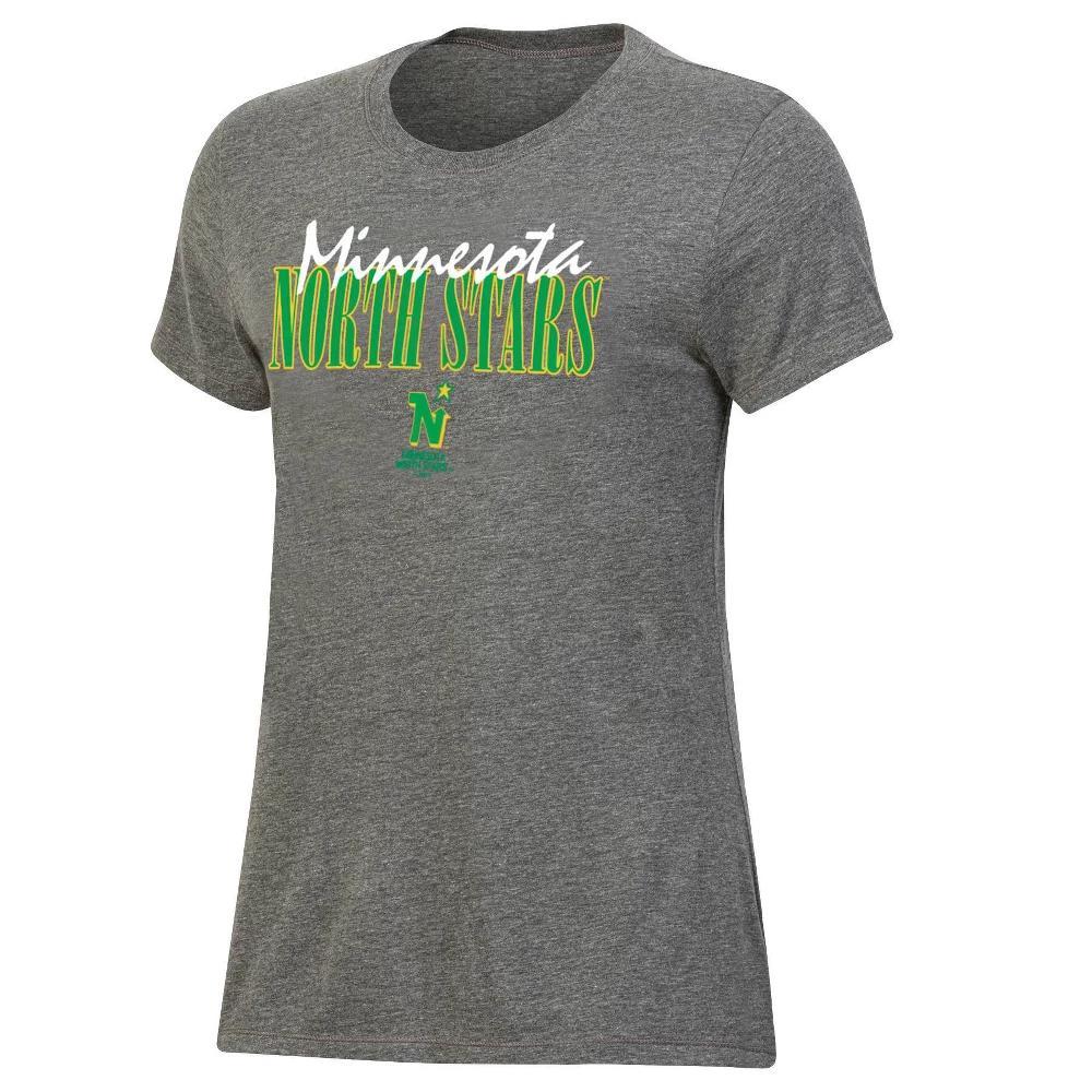 NHL Minnesota North Stars Womens Vintage T-Shirt with Flocking Product Image