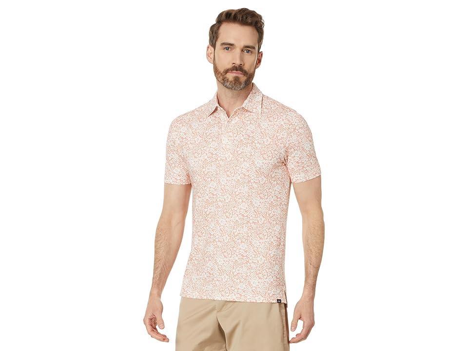 Faherty Ss Movement Pique Polo (Hilo Rose Floral Print) Men's Short Sleeve Knit Product Image