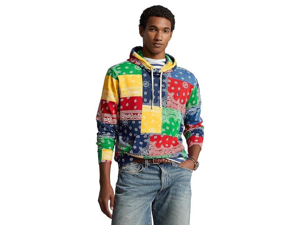 Polo Ralph Lauren Patchwork-Print Spa Terry Hoodie (Archival Bandana) Men's Sweatshirt Product Image