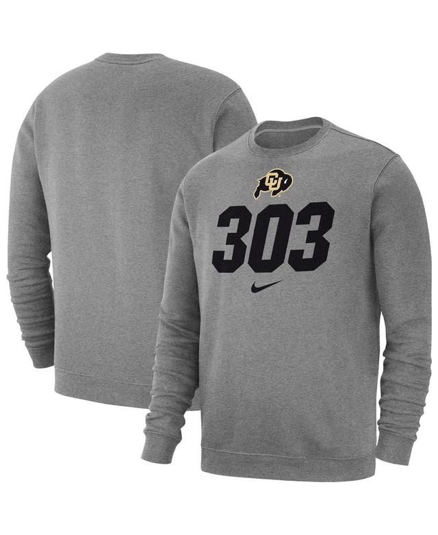 Mens Nike Heather Gray Colorado Buffaloes 303 Pullover Sweatshirt Product Image