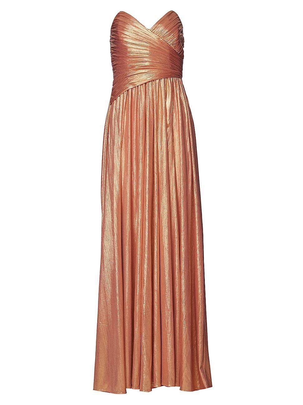 retrofete Waldorf Dress in Peach. - size XXS (also in S, XL, XS) Product Image