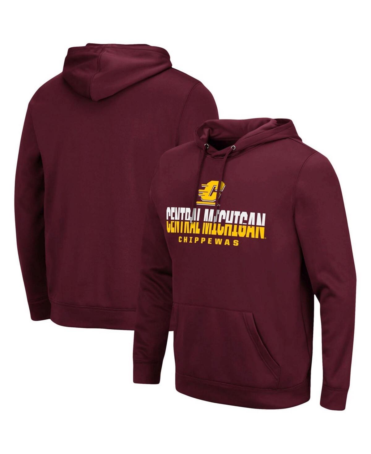 Mens Maroon Cent. Michigan Chippewas Lantern Pullover Hoodie Product Image