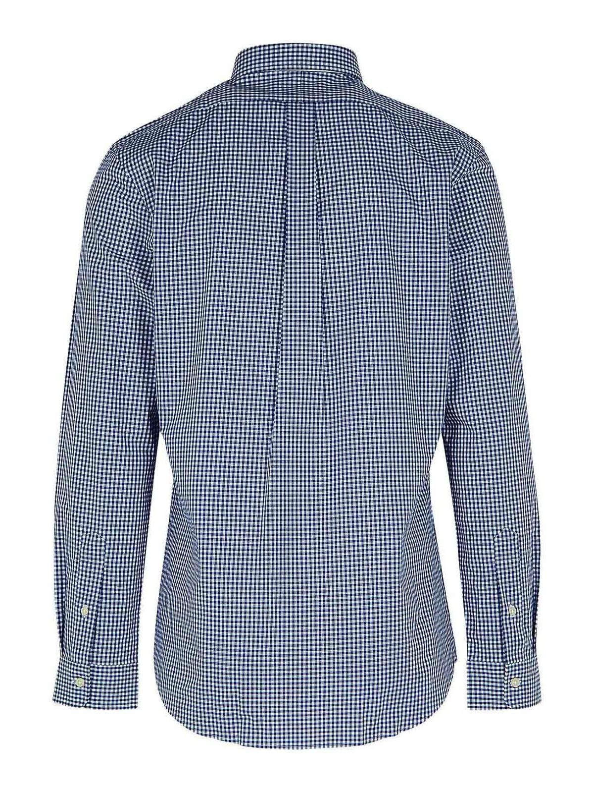 POLO RALPH LAUREN Navy Cotton Shirt In Azul Oscuro Product Image