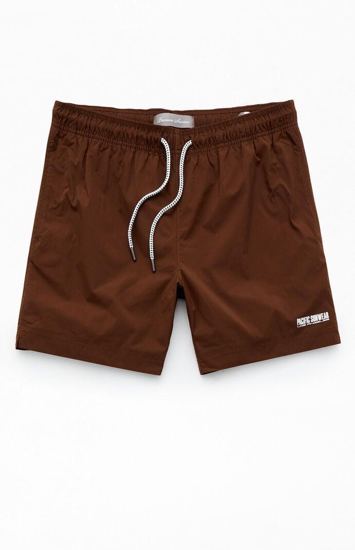 Men's Solid Ripstop 6.5" Swim Trunks Product Image