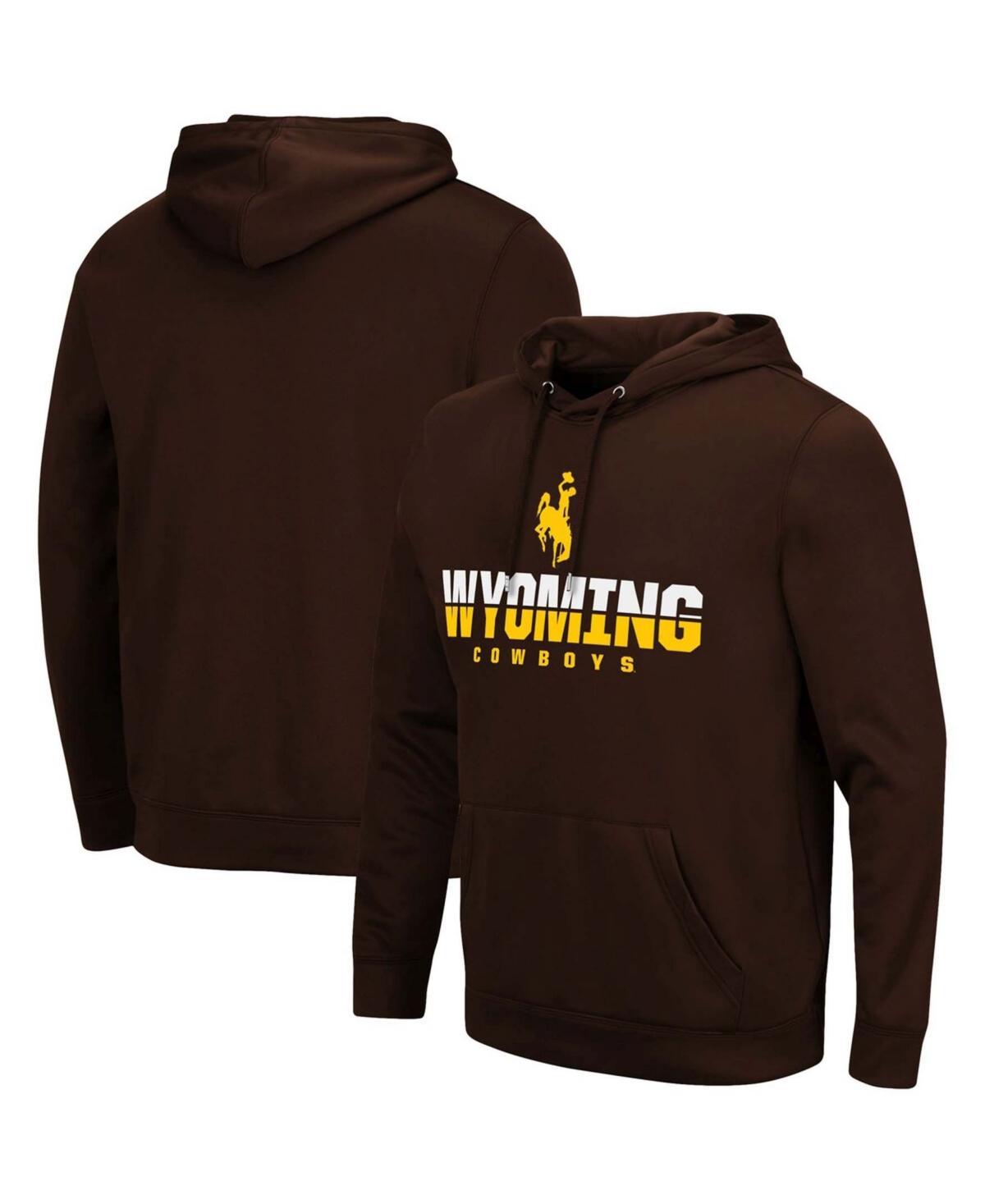 Mens Colosseum Brown Wyoming Cowboys Lantern Pullover Hoodie Product Image