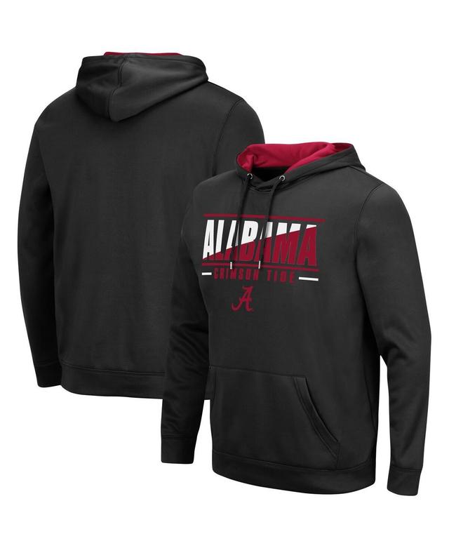 Mens Black Alabama Crimson Tide Slash Stack 2.0 Pullover Hoodie Product Image