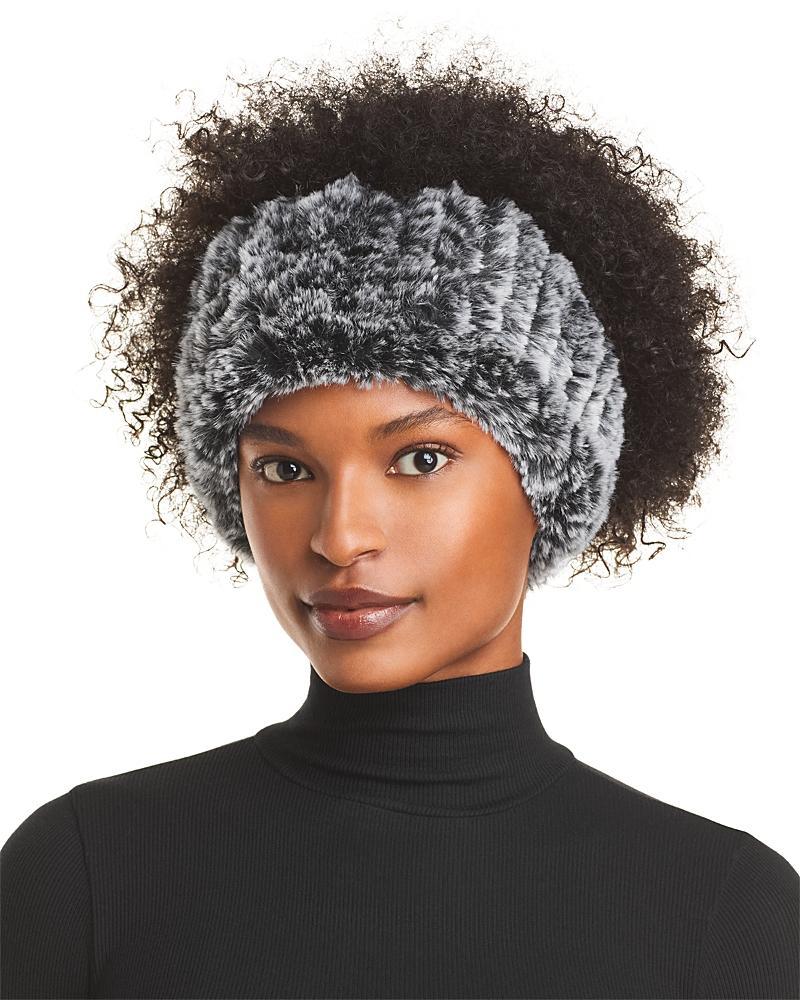 Surell Rex Rabbit Faux Fur Knit Headband Product Image