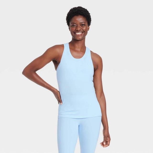 Womens Essential Racerback Tank Top - All In Motion Light Blue M Product Image