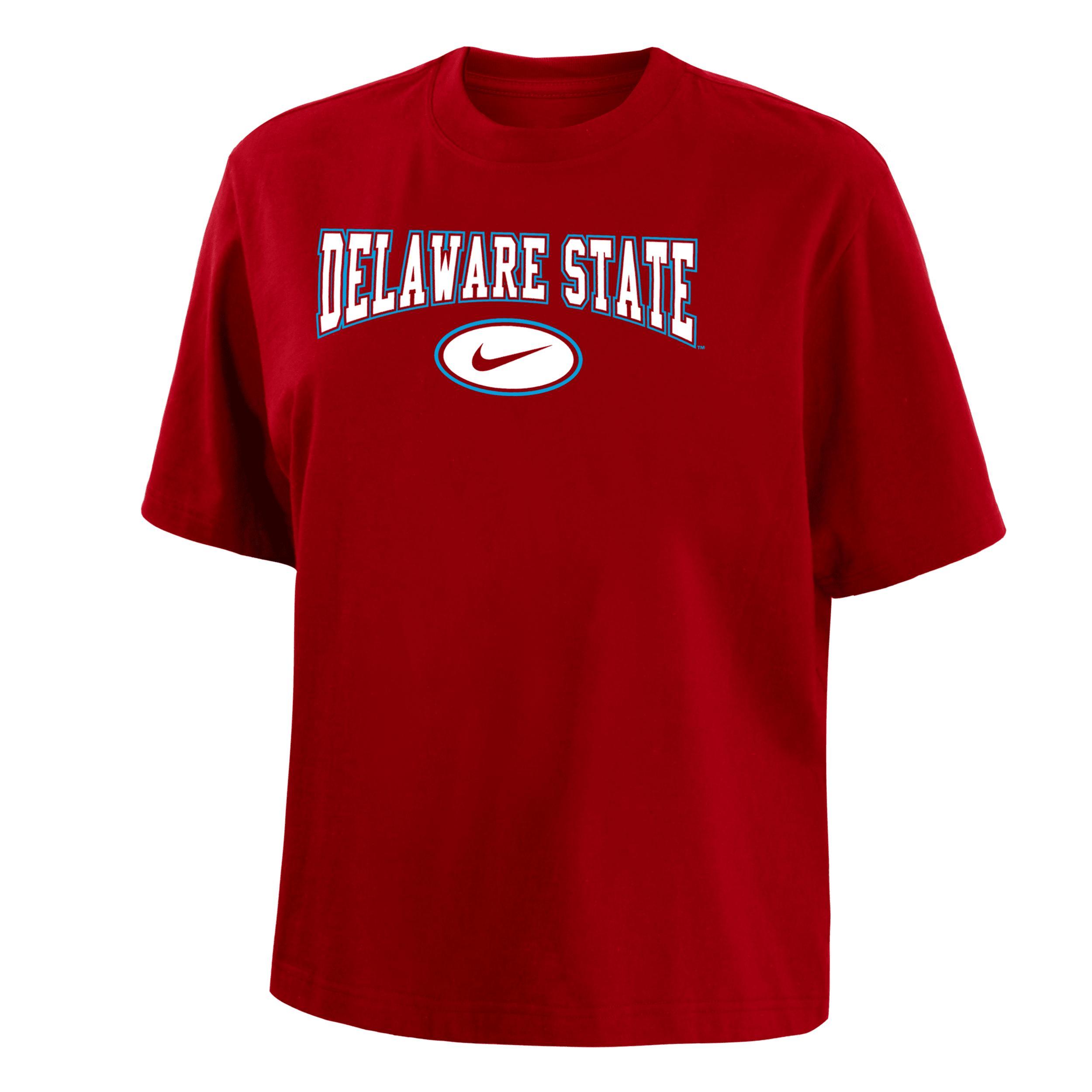 Delaware State Nike Women's College Boxy T-Shirt Product Image