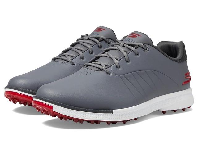 Skechers GO GOLF Tempo GF (Grey/Red) Men's Shoes Product Image