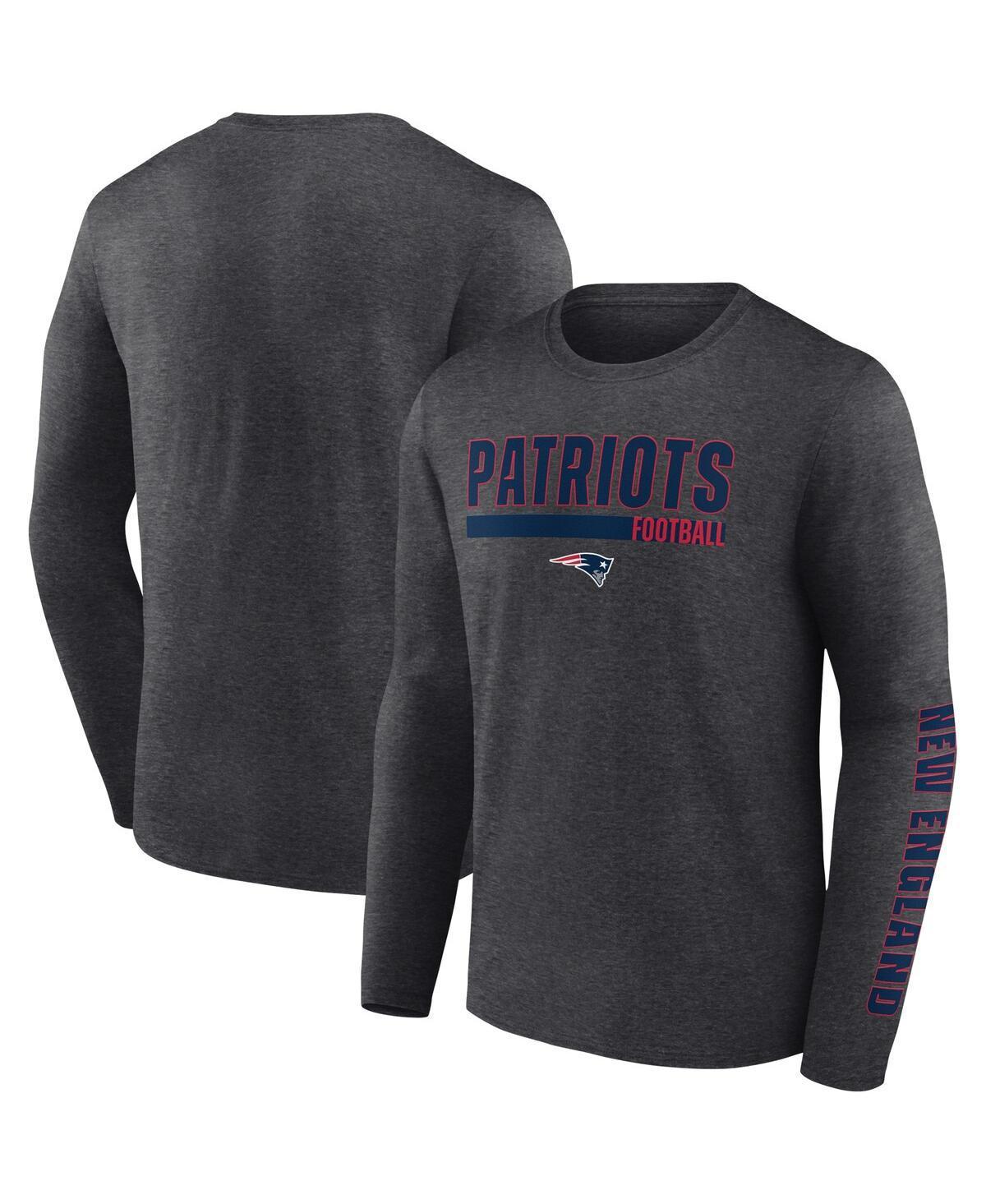 Mens Fanatics Charcoal New England Patriots Long Sleeve T-shirt Product Image