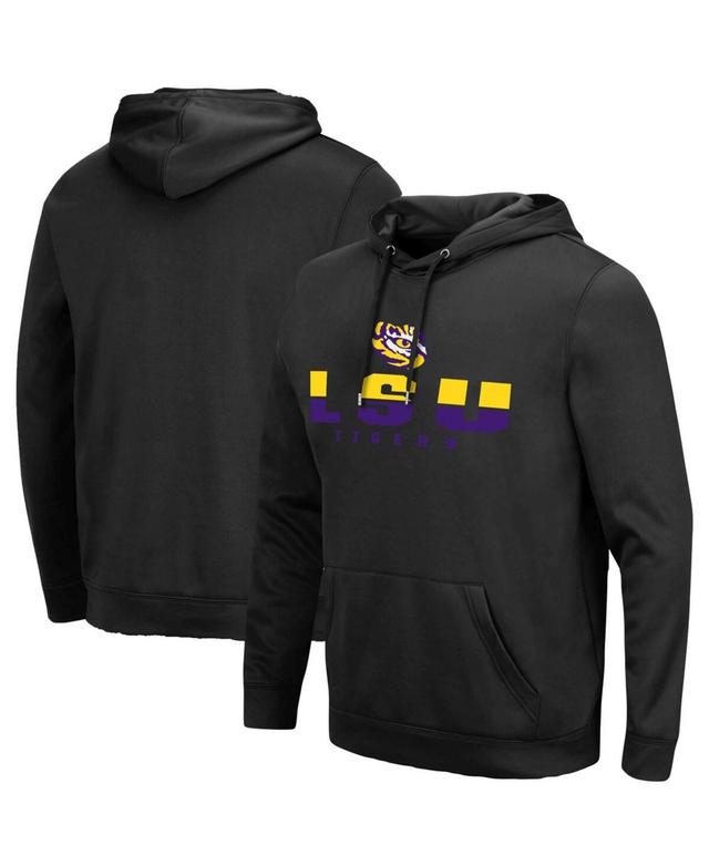 Mens Black Lsu Tigers Lantern Pullover Hoodie Product Image