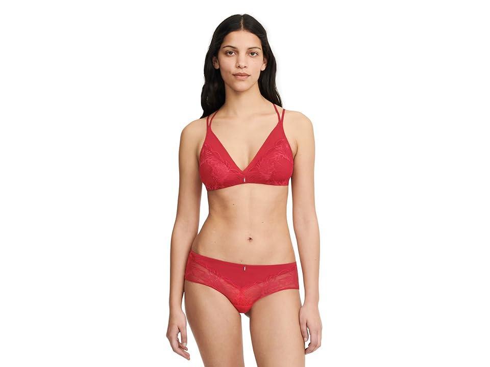 Chantelle Midnight Flowers Wirefree (Scarlet) Women's Lingerie Product Image