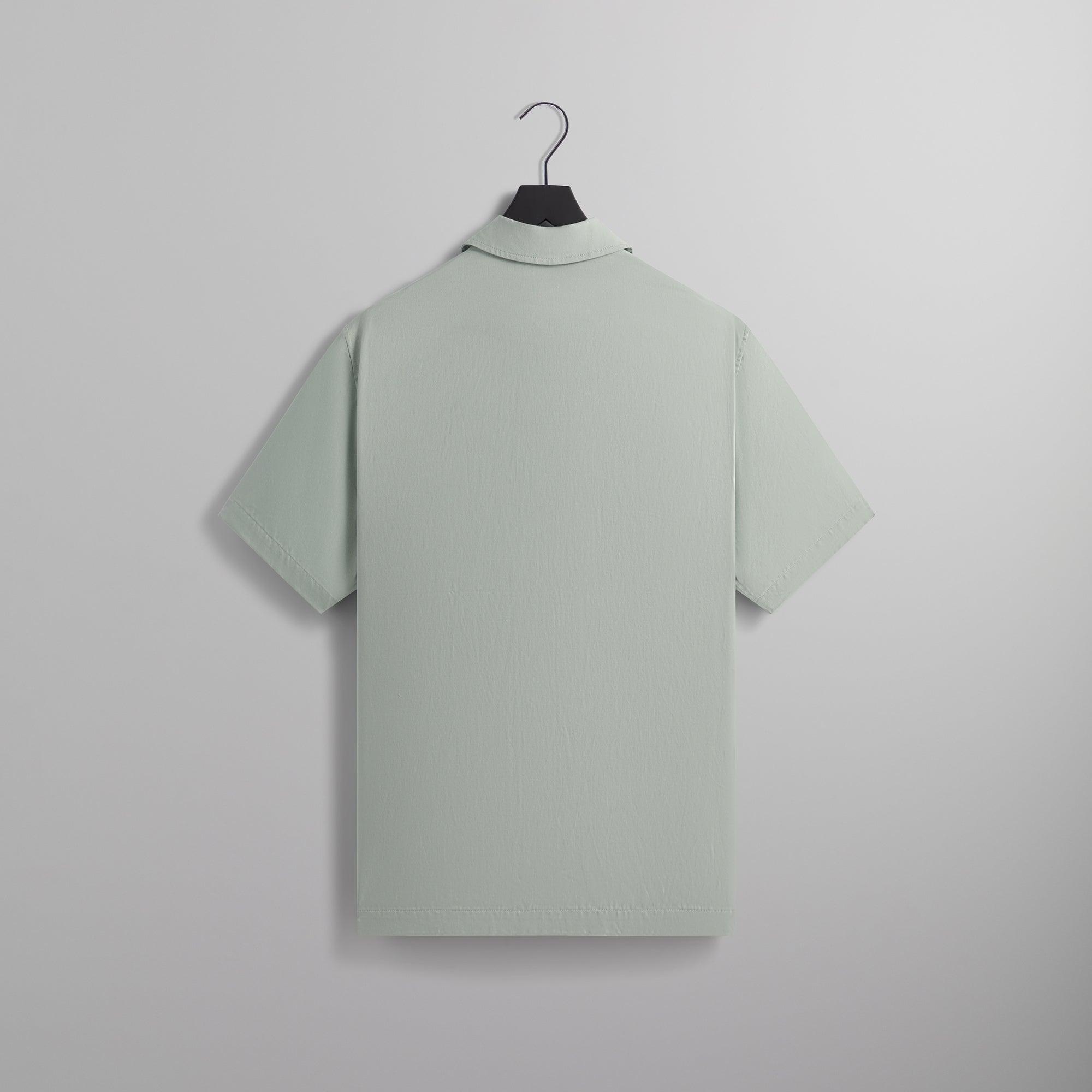 Kith Silk Cotton Boxy Collared Overshirt - Brine Male Product Image