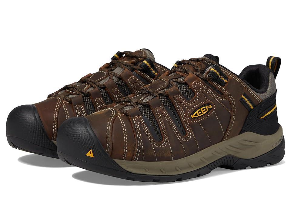 KEEN Utility Flint II (Soft Toe) (Cascade /Golden Rod) Men's Work Boots Product Image