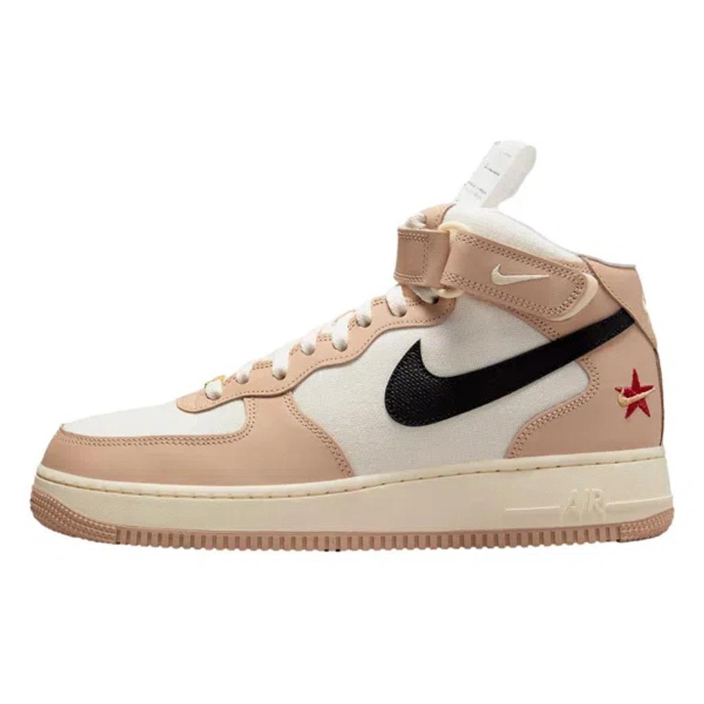 NIKE Air Force 1 Mid '07 Lx Summer/black-pale Ivory Dx2938-200 Men's In Beige Product Image