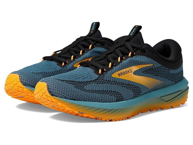 Brooks Revel 7 (Storm BlueOrange Pop) Men's Running Shoes Product Image