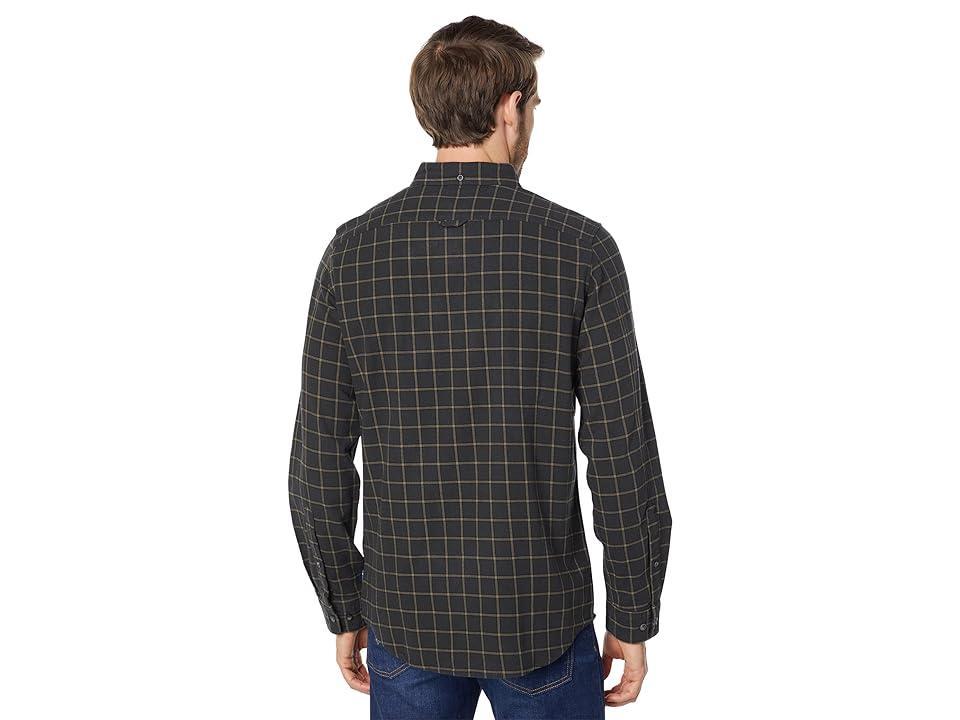 Fjallraven Ovik Flannel Shirt (Dark Grey) Men's Long Sleeve Button Up Product Image