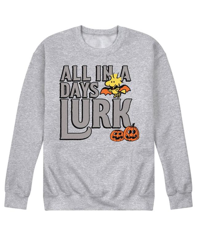 Airwaves Mens Peanuts Days Lurk Fleece T-shirt Product Image