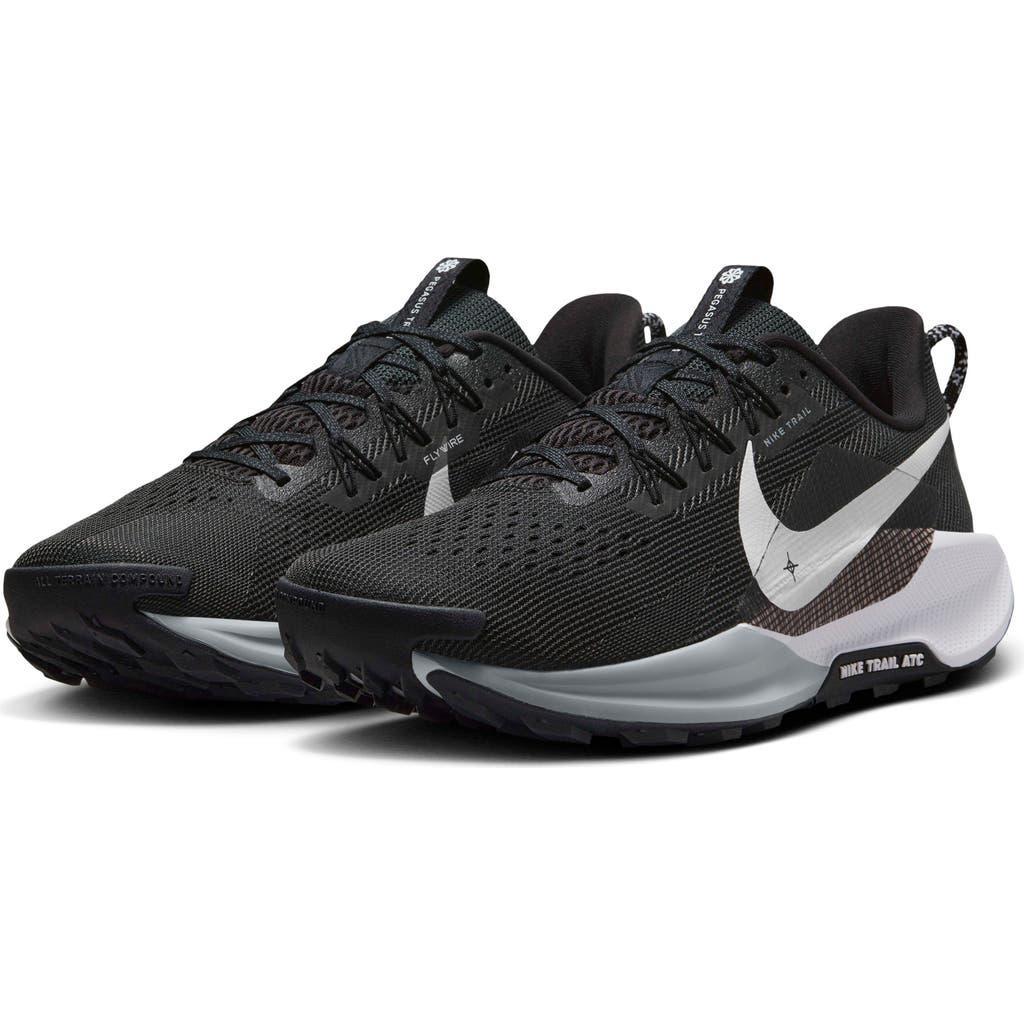 NIKE Reactx Pegasus Trail 5 Men's Trail Running Shoes In Black/anthracite/wolf Grey/white Product Image