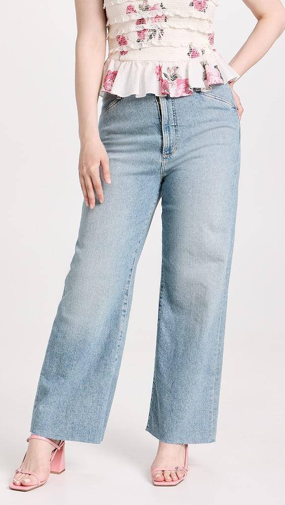 Favorite Daughter The Mischa Super High Rise Wide Leg Ankle Jeans | Shopbop Product Image