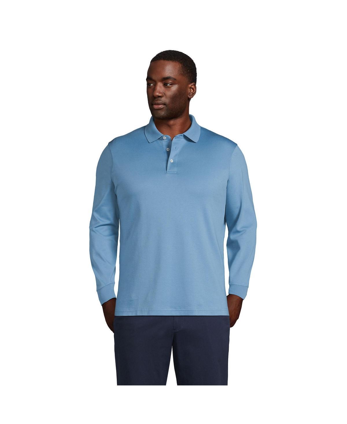 Big & Tall Lands End Classic-Fit Supima Interlock Polo, Mens Product Image