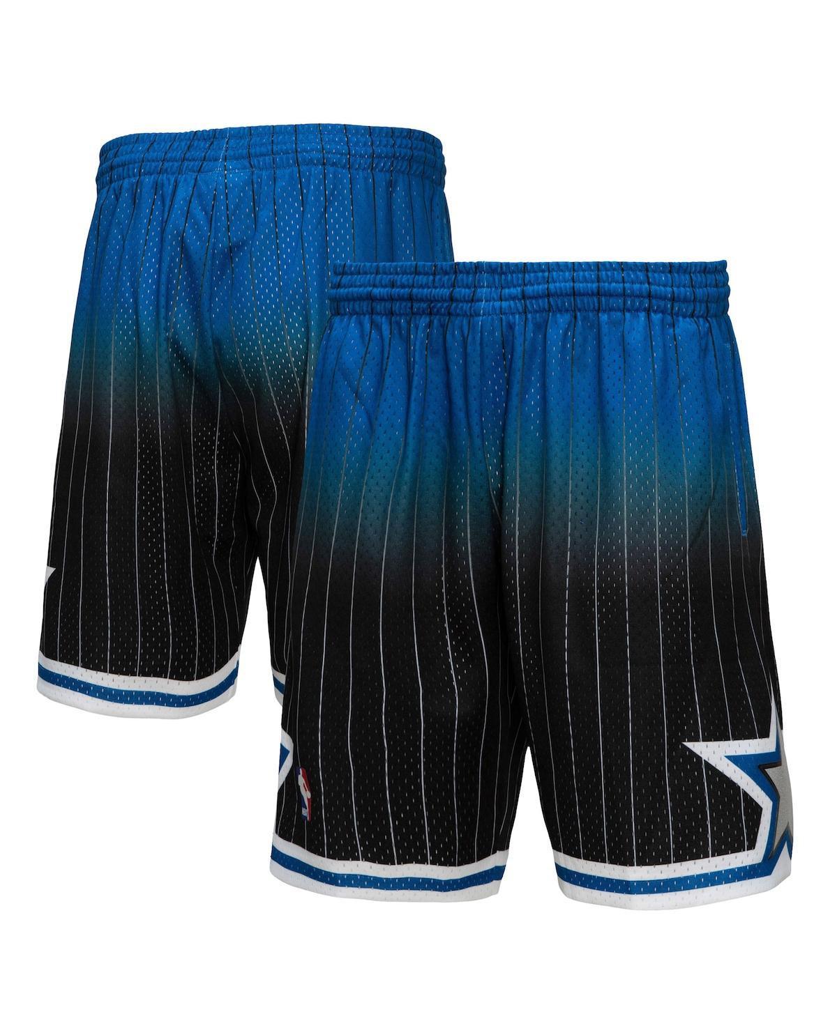 Mens Mitchell & Ness Royal and Black Orlando Magic 1994/95 Hardwood Classics Fadeaway Reload 3.0 Swingman Shorts - Royal Product Image