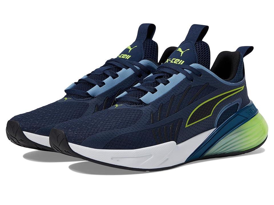 PUMA X-Cell Action (Club Navy/Lime Pow/PUMA Black) Men's Shoes Product Image