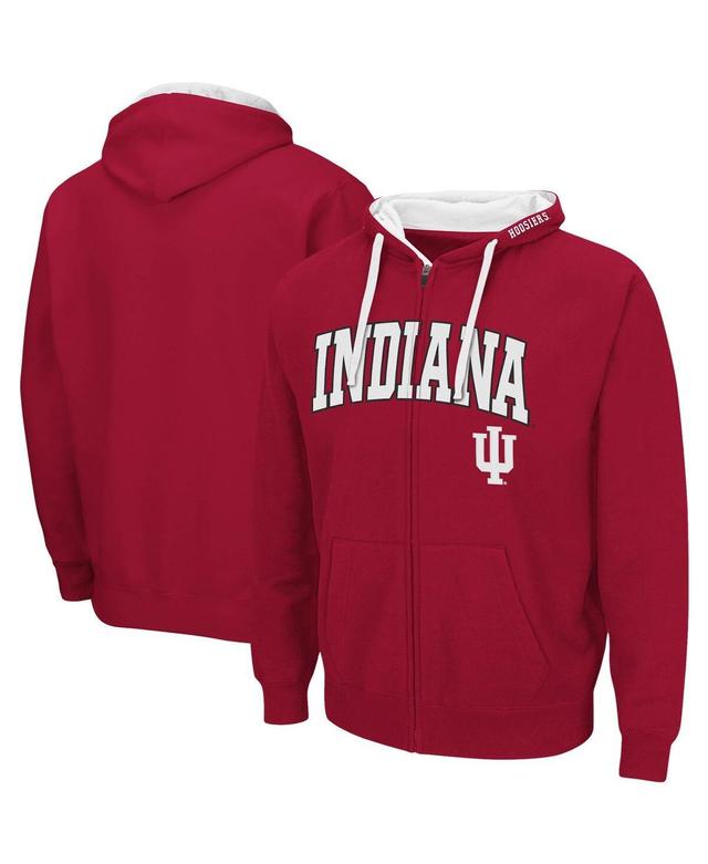 Mens Cardinal Indiana Hoosiers Big and Tall Full-Zip Hoodie Product Image