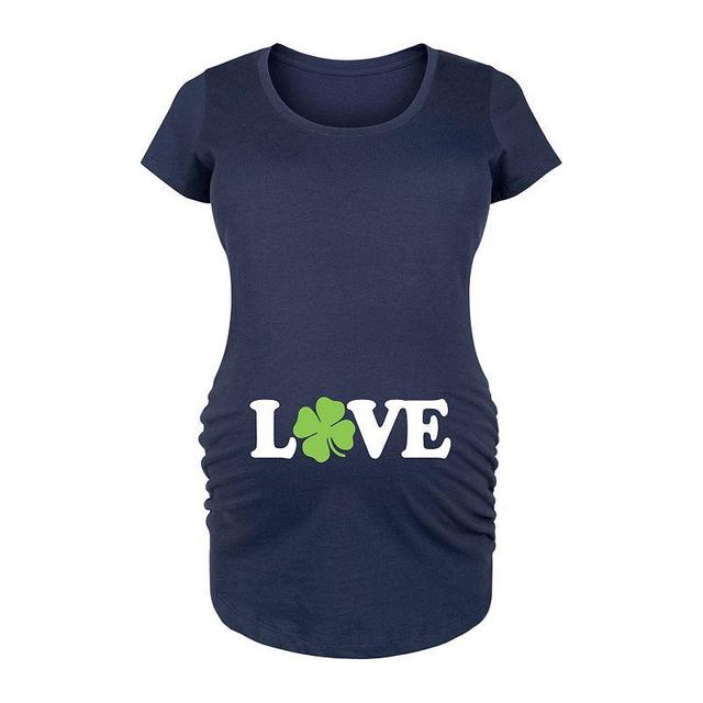 Maternity Love Shamrock Graphic Tee, Womens Product Image