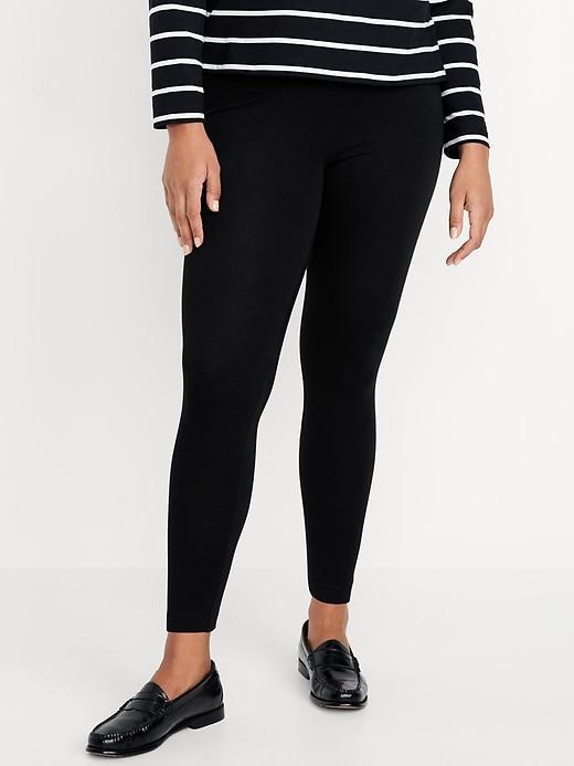 Mid-Rise Jersey Crop Legging Product Image