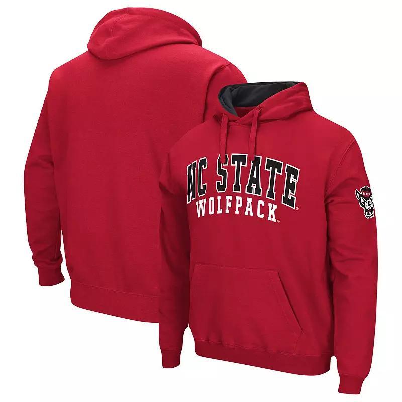 Mens Colosseum Red NC State Wolfpack Double Arch Pullover Hoodie Product Image