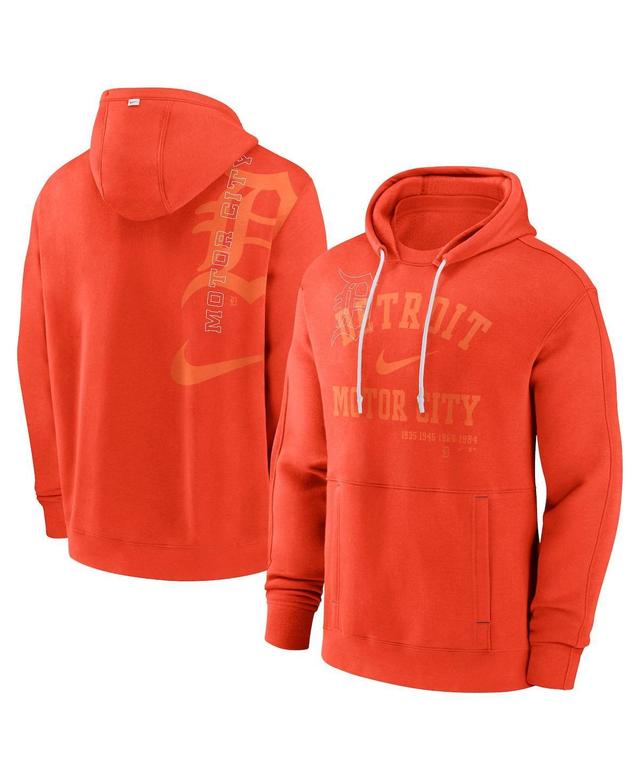 Mens Nike Orange Detroit Tigers Statement Ball Game Pullover Hoodie Product Image