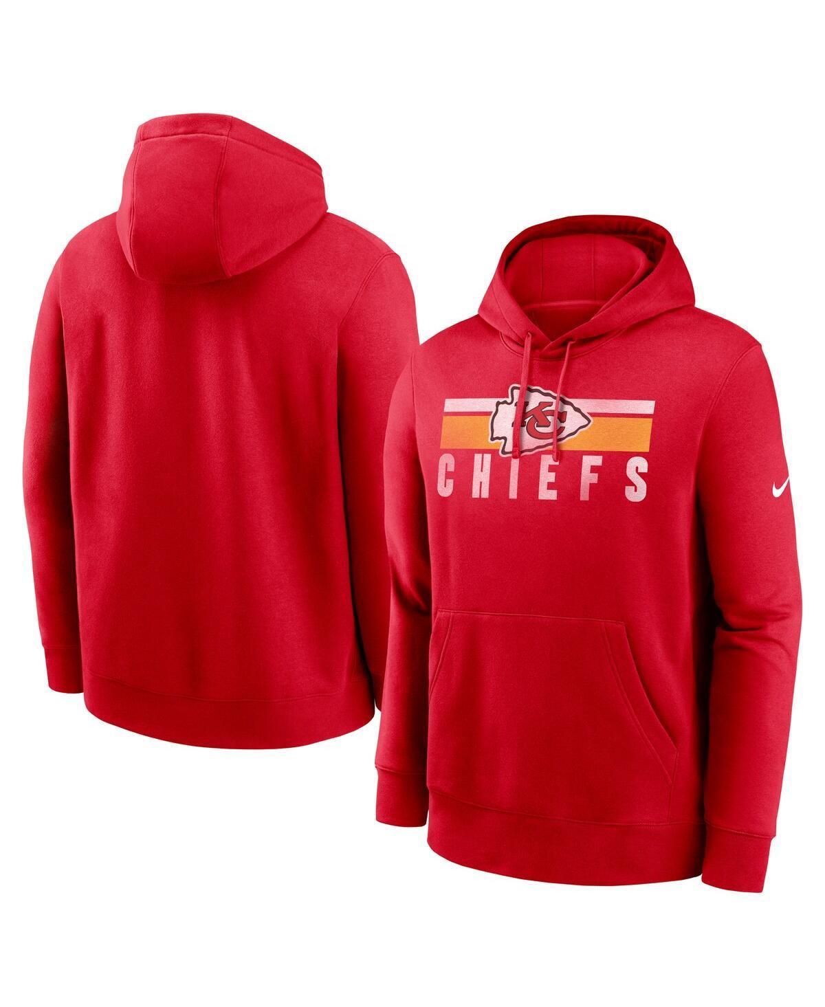 Mens Nike Kansas City Chiefs Club Fleece Pullover Hoodie Product Image