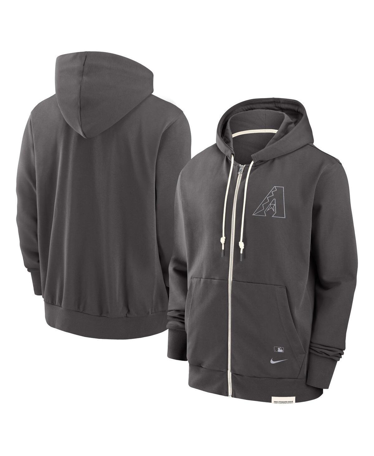 Nike Mens Charcoal Arizona Diamondbacks Authentic Collection Travel Player Performance Full-Zip Hoodie Product Image