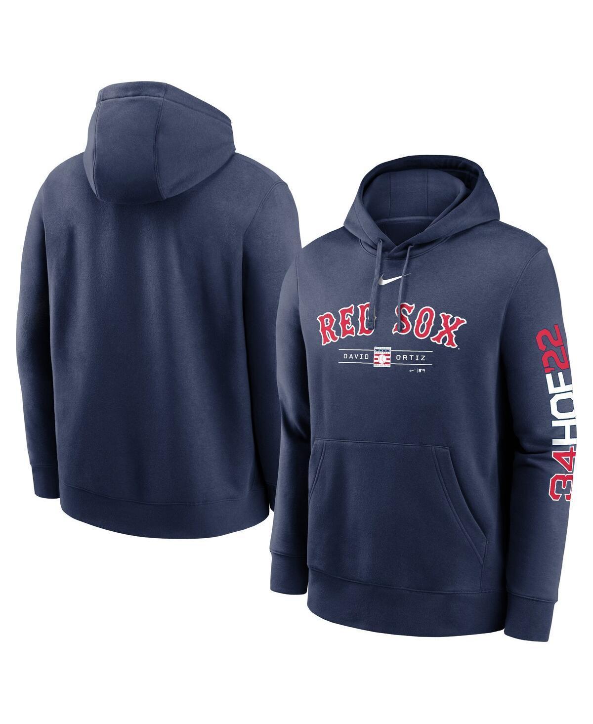 NIKE David Ortiz Navy Boston Red Sox 2022 Hall Of Fame Inductee Pullover Hoodie Product Image