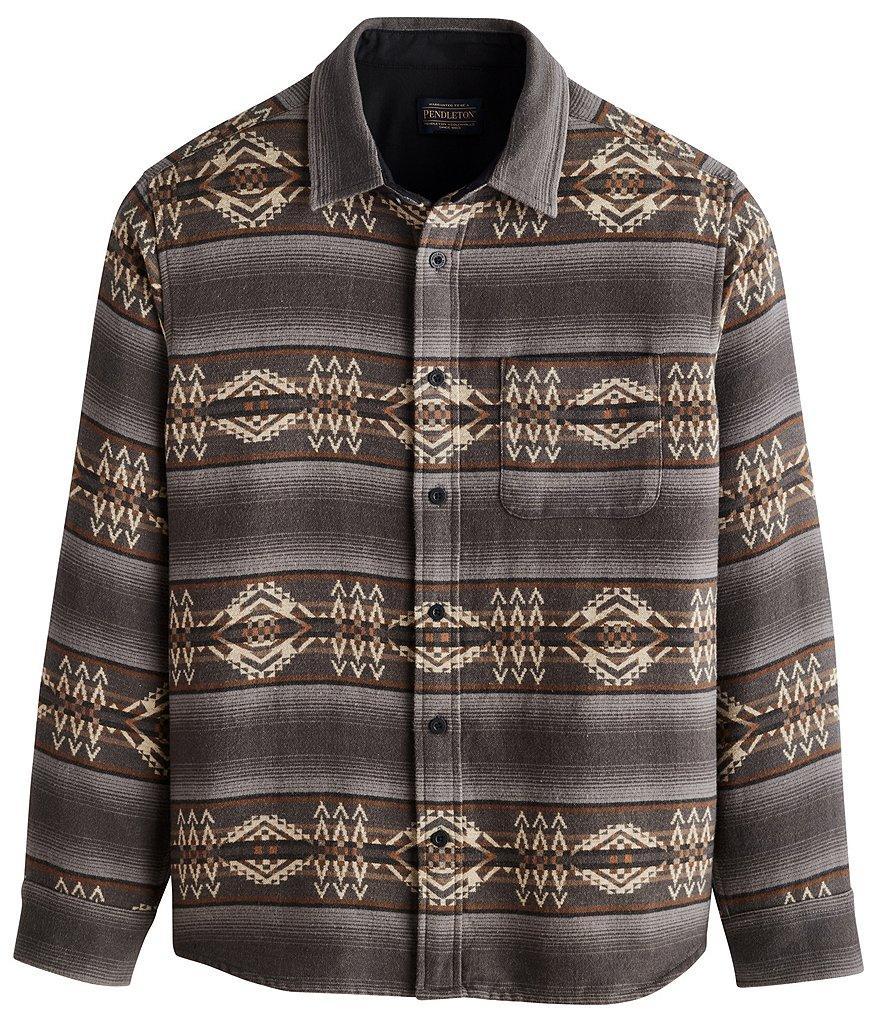 Pendleton Marshall Chamois Allover Pattern Long Sleeve Woven Shirt Product Image