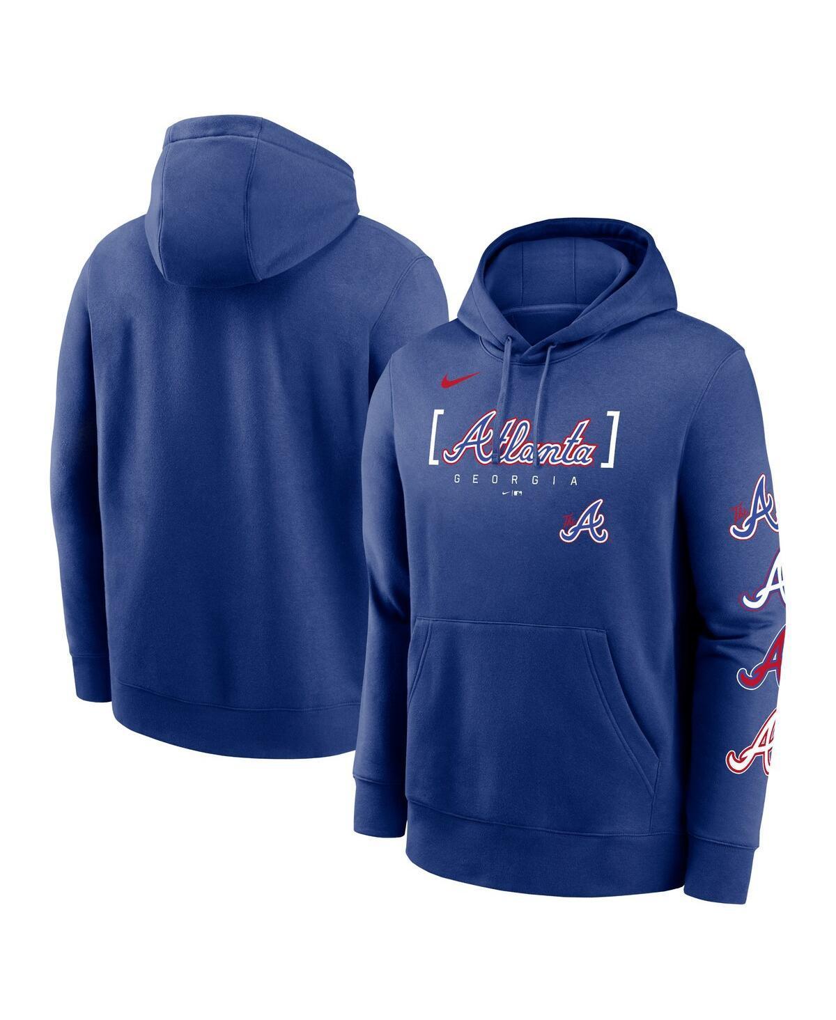 Mens Nike Royal Atlanta Braves City Connect Club Pullover Hoodie Product Image