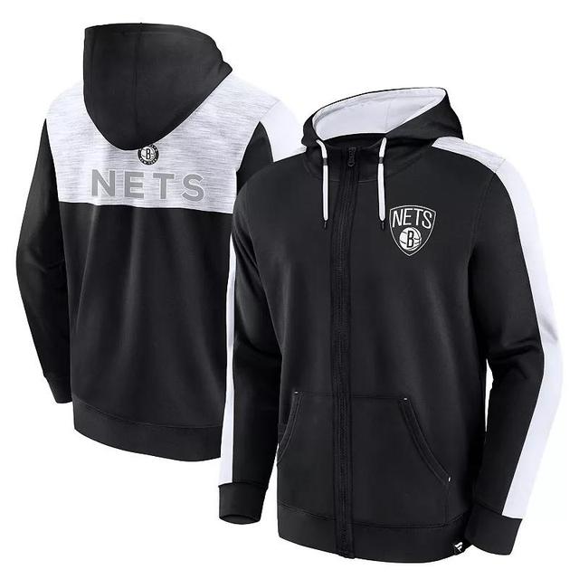 Mens Fanatics Branded Brooklyn Nets Rainbow Shot Full-Zip Hoodie Product Image