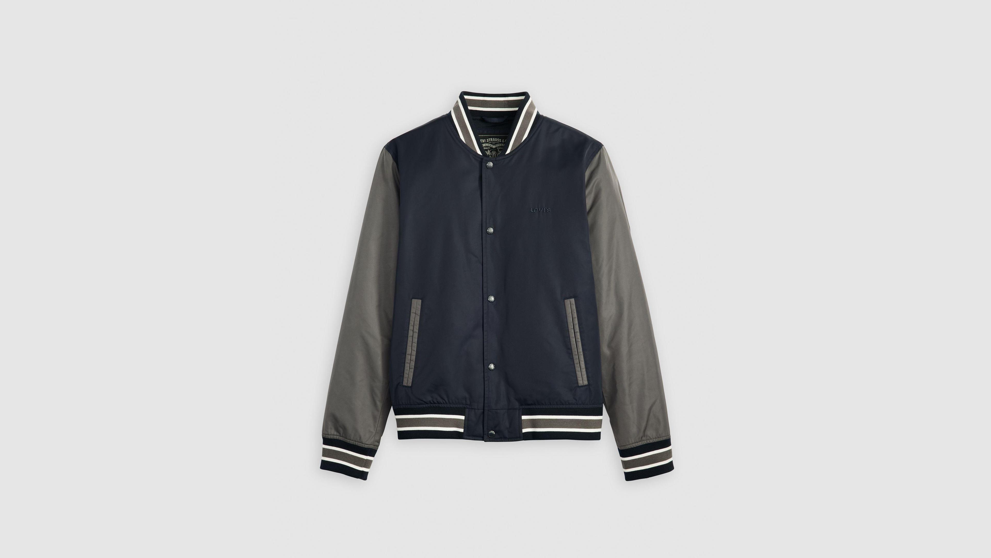 Lightweight Colorblock Varsity Jacket Product Image