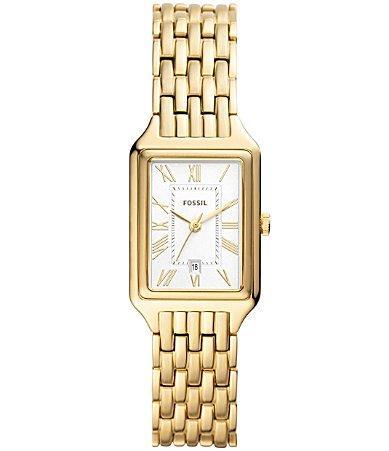 Fossil Womens Raquel Gold-Tone Stainless Steel Bracelet Watch, 23mm Product Image