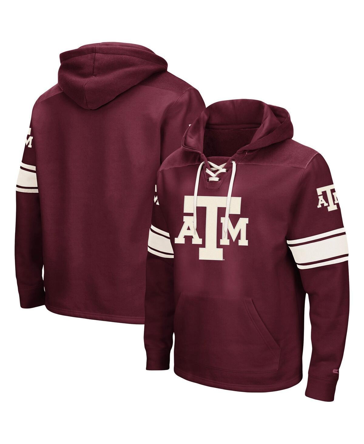 Colosseum Mens Texas A&M Aggies 2.0 Lace-Up Logo Pullover Hoodie Product Image