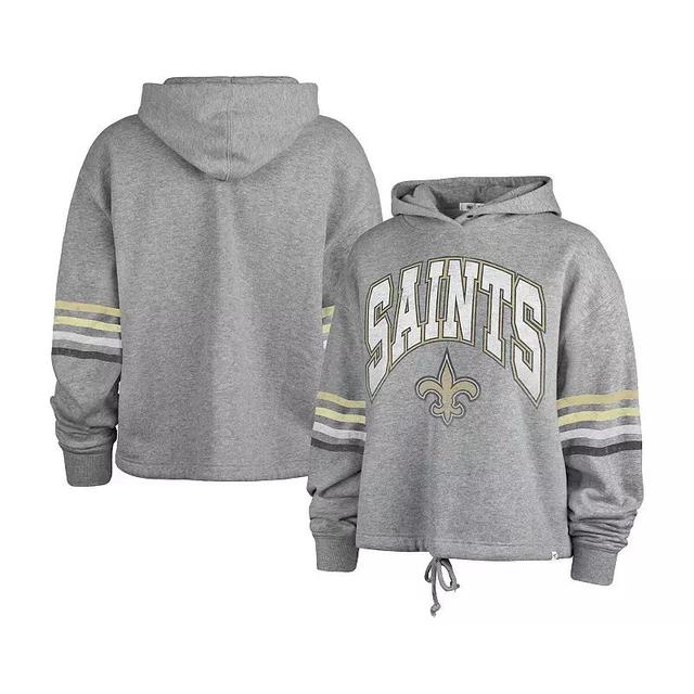 Womens 47 Heather Gray New Orleans Saints Upland Bennett Pullover Hoodie Product Image