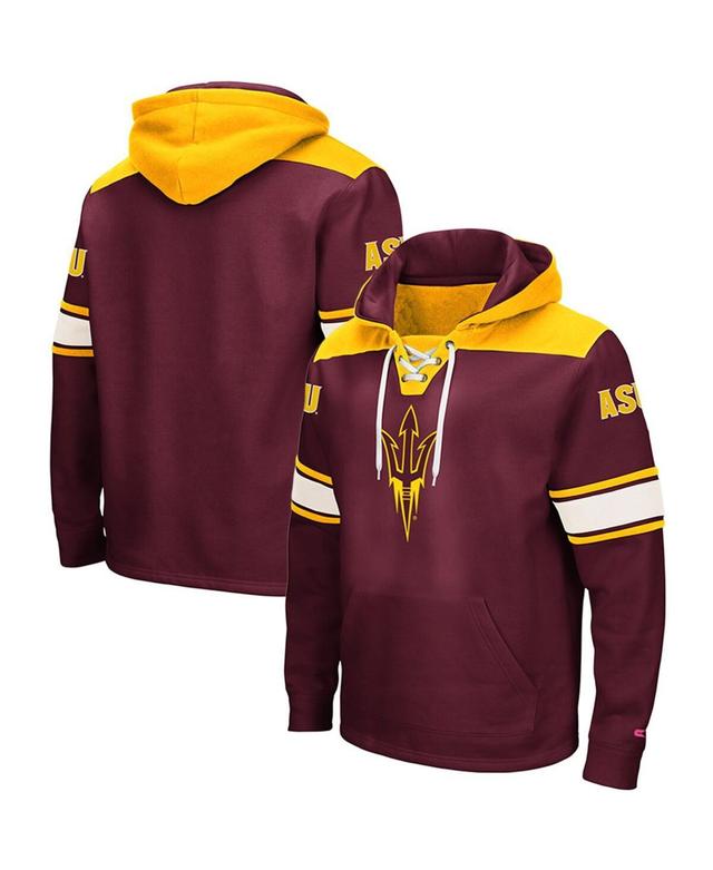 Mens Colosseum Maroon Arizona State Sun Devils 2.0 Lace-Up Pullover Hoodie Product Image